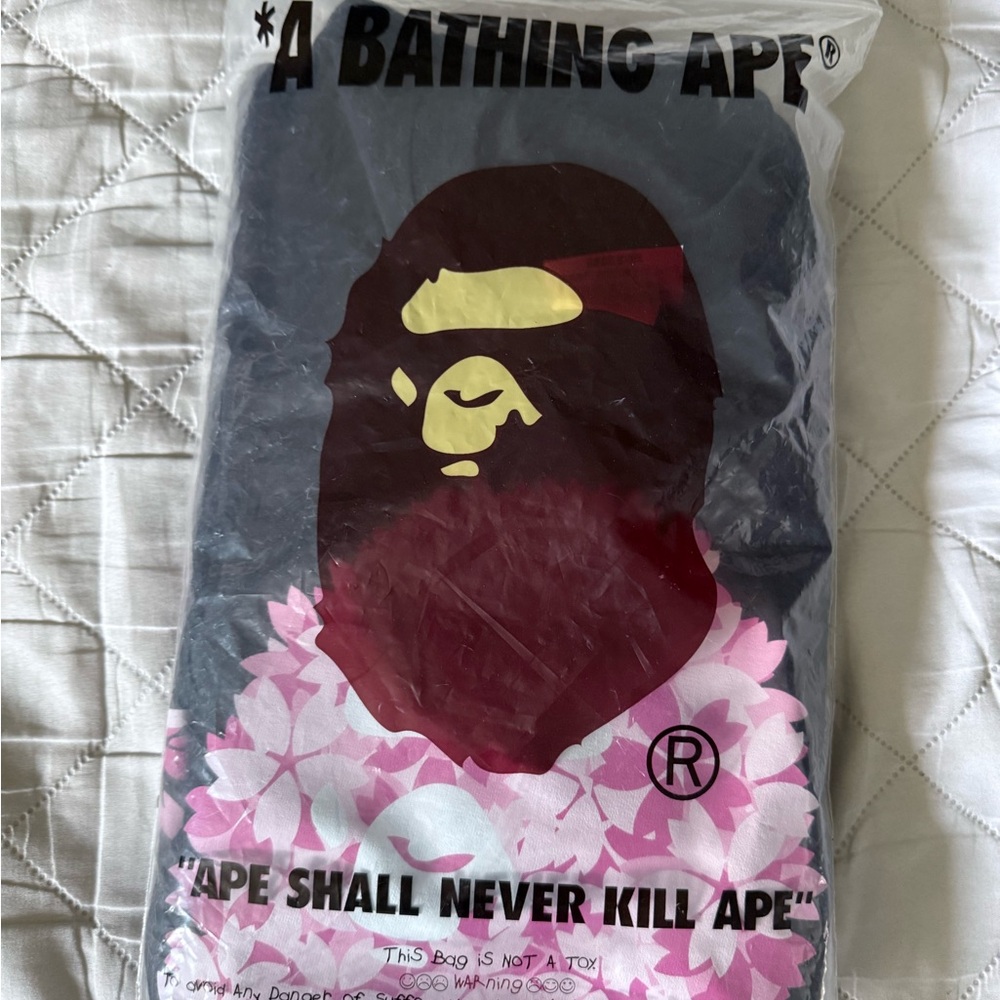 Bape t-shirt- Black and Pink